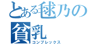 とある毬乃の貧乳（コンプレックス）