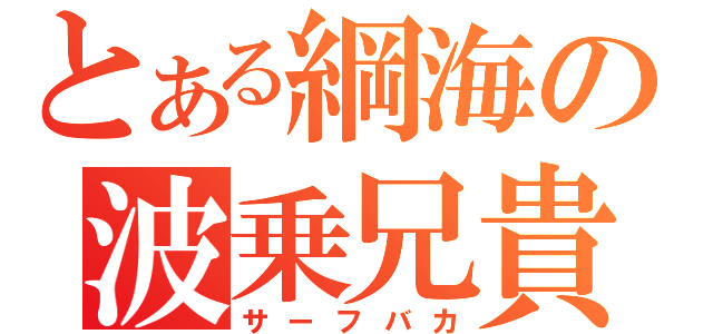 とある綱海の波乗兄貴（サーフバカ）