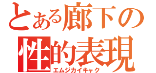 とある廊下の性的表現（エムジカイキャク）