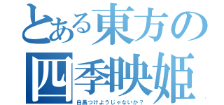 とある東方の四季映姫（白黒つけようじゃないか？）