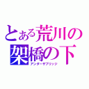 とある荒川の架橋の下（アンダーザブリッジ）