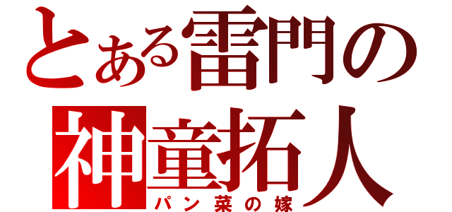 とある雷門の神童拓人（パン菜の嫁）