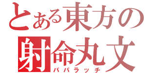 とある東方の射命丸文（パパラッチ）