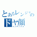 とあるレンジャーのドヤ顔（インデックス）