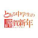 とある中学生の謹賀新年（ニューイヤー）