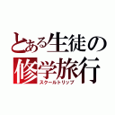 とある生徒の修学旅行（スクールトリップ）