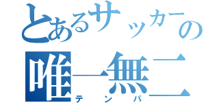 とあるサッカー少年の唯一無二（テンパ）