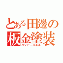 とある田邊の板金塗装（バンピーパネル）