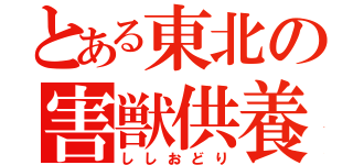 とある東北の害獣供養（ししおどり）