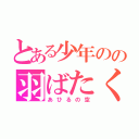 とある少年のの羽ばたく翼（あひるの空）