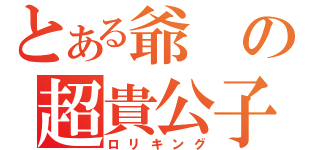 とある爺の超貴公子王（ロリキング）