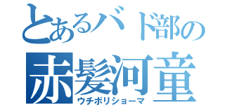 とあるバド部の赤髪河童（ウチボリショーマ）