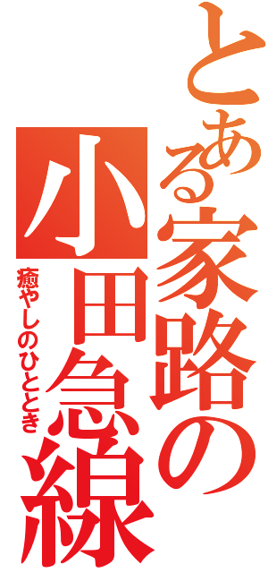 とある家路の小田急線（癒やしのひととき）