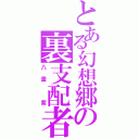 とある幻想郷の裏支配者（八雲　紫）