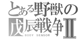 とある野獣の戊辰戦争Ⅱ（ＢＯＤＹ ＳＥＮＳＯＲ）