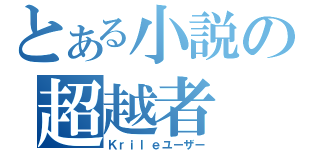 とある小説の超越者（Ｋｒｉｌｅユーザー）