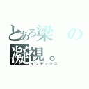 とある梁の凝視。（インデックス）