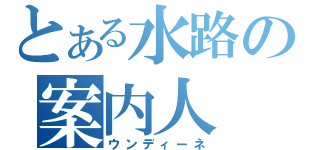 とある水路の案内人（ウンディーネ）