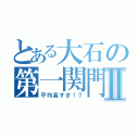 とある大石の第一関門Ⅱ（平均高すぎ！？）