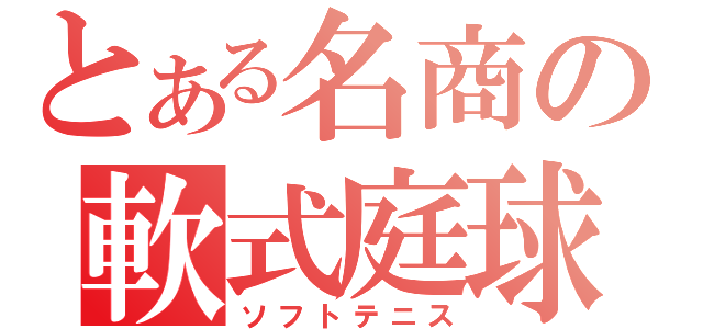 とある名商の軟式庭球（ソフトテニス）