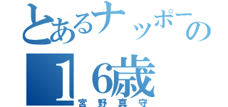 とあるナッポーの１６歳（宮野真守）