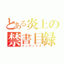 とある炎上の禁書目録（インデックス）