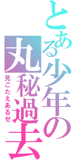 とある少年の丸秘過去Ⅱ（見ごたえあるゼ）