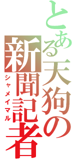 とある天狗の新聞記者（シャメイマル）