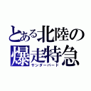 とある北陸の爆走特急（サンダーバード）