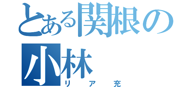 とある関根の小林（リア充）