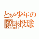 とある少年の魔球投球（野球リーダー）