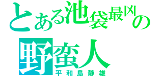 とある池袋最凶の野蛮人（平和島静雄）