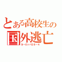 とある高校生の国外逃亡（ヨーロッパ２８－４）