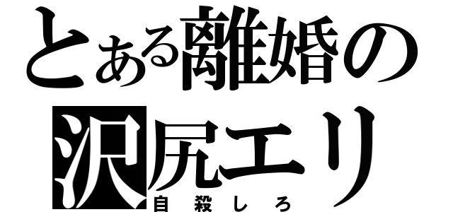 とある離婚の沢尻エリカ（自殺しろ）