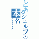 とあるシェルフの本名（パラドックス）