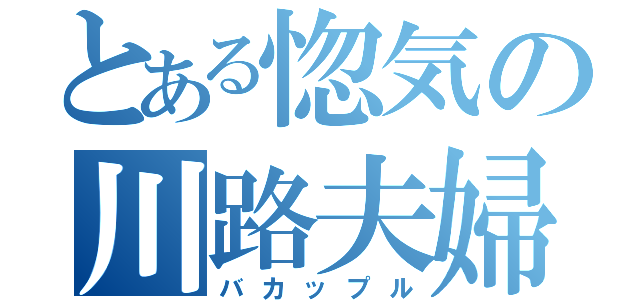 とある惚気の川路夫婦（バカップル）