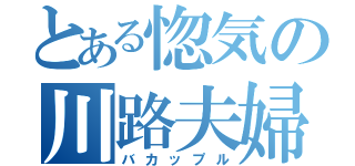 とある惚気の川路夫婦（バカップル）