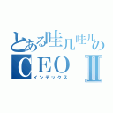 とある哇几哇几のＣＥＯⅡ（インデックス）