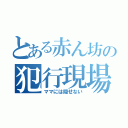 とある赤ん坊の犯行現場（ママには隠せない）