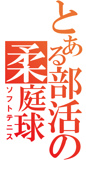 とある部活の柔庭球（ソフトテニス）