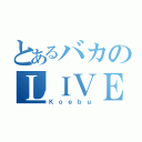 とあるバカのＬＩＶＥ（Ｋｏｅｂｕ）