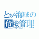 とある海賊の危機管理（リスクマネジメント）