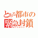 とある都市の緊急封鎖（ロックダウン）