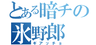 とある暗チの氷野郎（ギアッチョ）