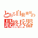 とある自棄糞隊の最終兵器（テスト燃やし隊）