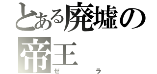 とある廃墟の帝王（ゼラ）