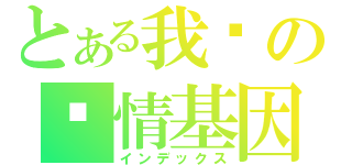 とある我们の爱情基因（インデックス）