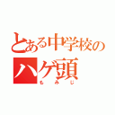 とある中学校のハゲ頭（もみじ）