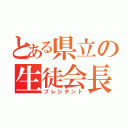 とある県立の生徒会長（プレジデント）