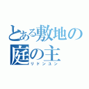 とある敷地の庭の主（リドンユン）